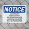 Signmission Authorized Vehicles Only No Trespassing OSHA Notice Sign, Plastic, 10in W x 7in L, 2PK OS-2PACK-NS-P-710-L-10255 - alternate 2